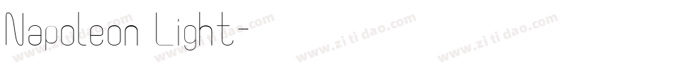 Napoleon Light字体转换